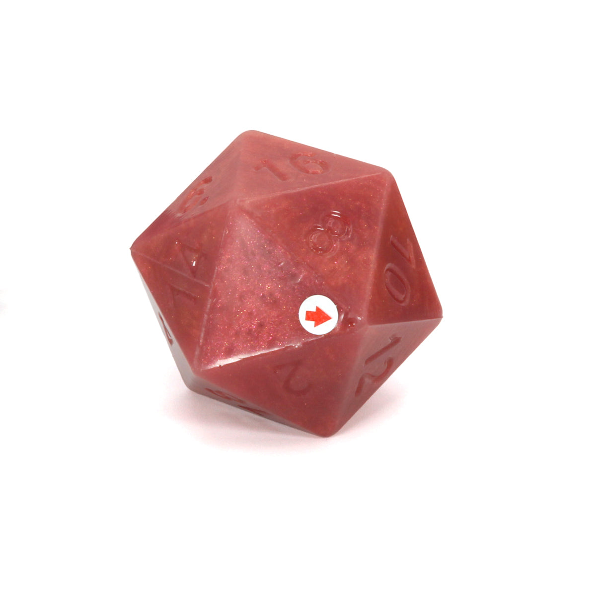 Jumbo Squish Dice 00-30 Soft Soft Red Shimmer  FLOP