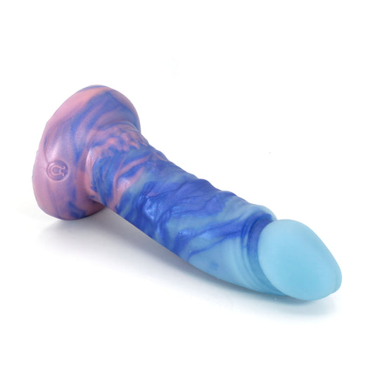 Human Bard Medium 00-30 Soft Blue Color Spray GITD Suction Base
