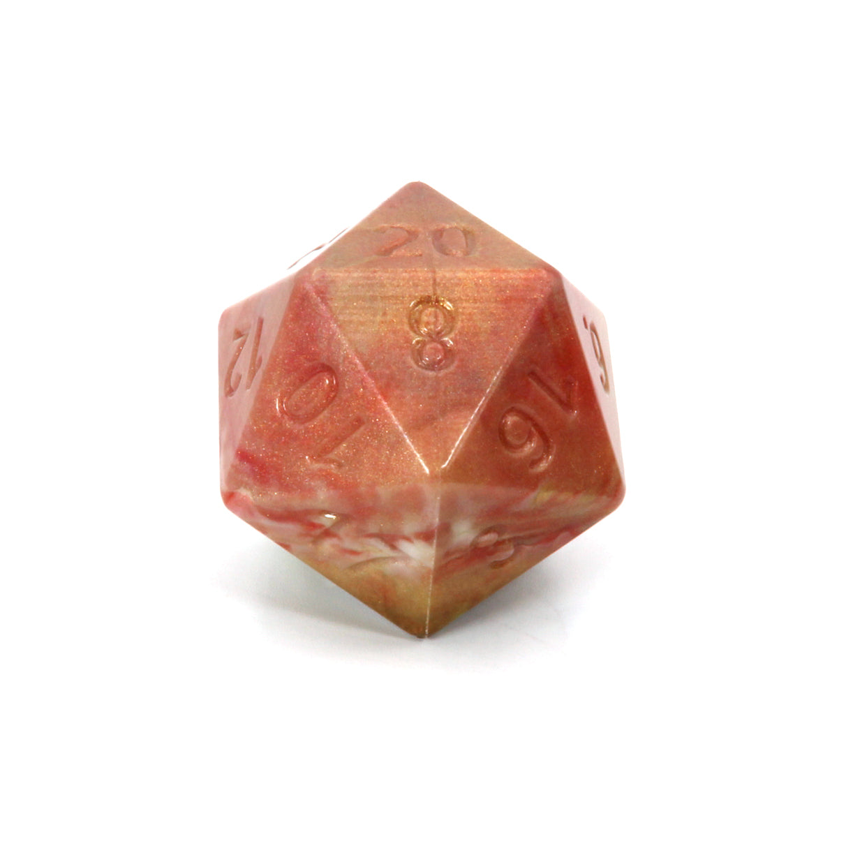 Jumbo Squish Dice     Red Gold