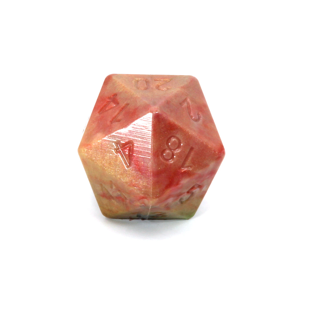 Jumbo Squish Dice     Red Gold