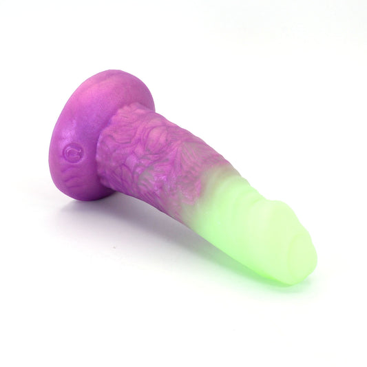 Dwarven Barbarian Small 5A Firm Green Fuchsia GITD Suction Base