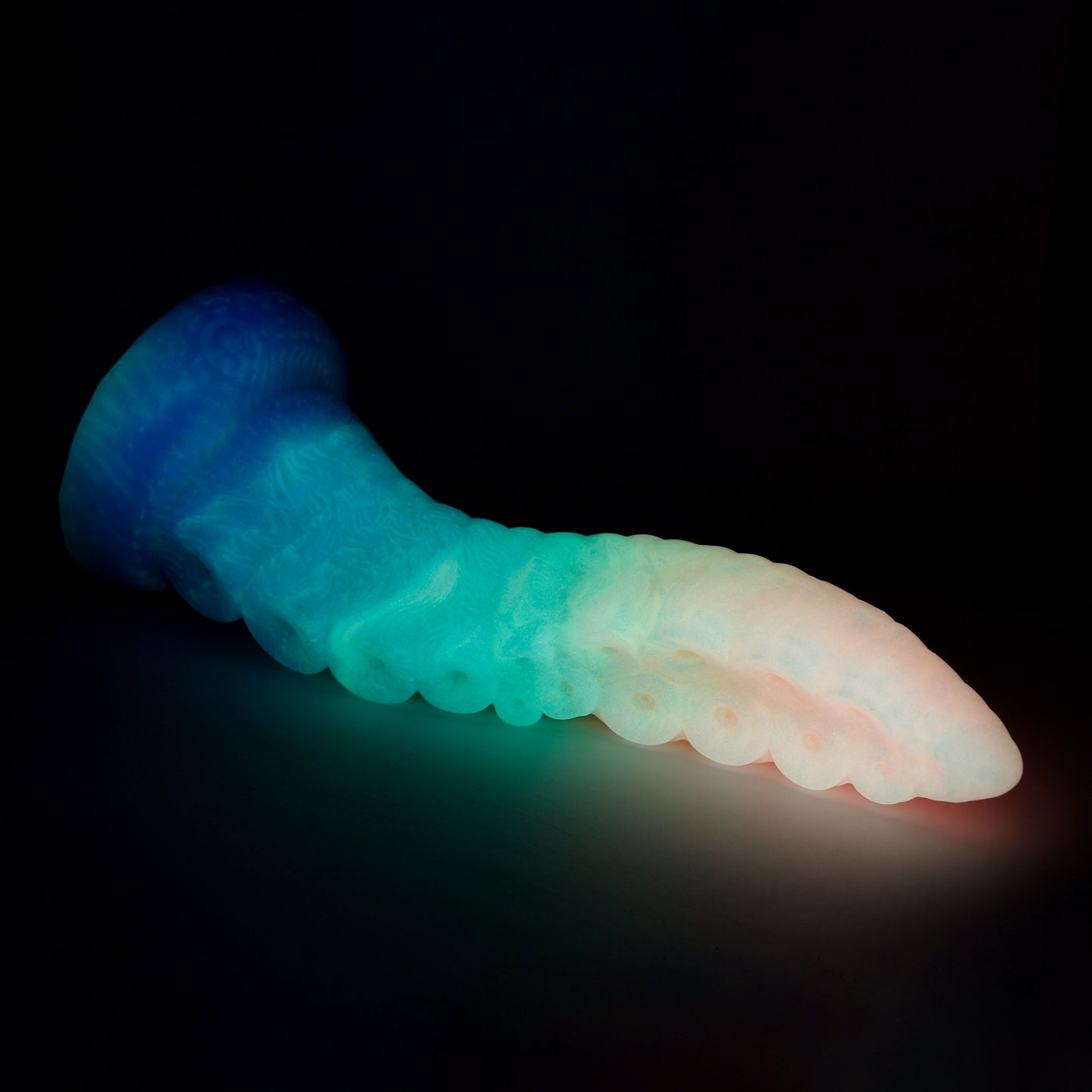 Dark Mantle Tentacle X-Large 00-30 Soft Crystal Rainbow GITD Suction Base