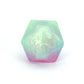 Jumbo Squish Dice 00-31 Soft Near Clear Neon Seaglass UV FLOP