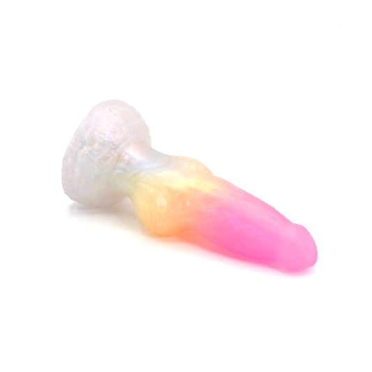 Direwolf X-Small 00-31 Soft Near Clear Rainbow Shimmer UV Suction Base
