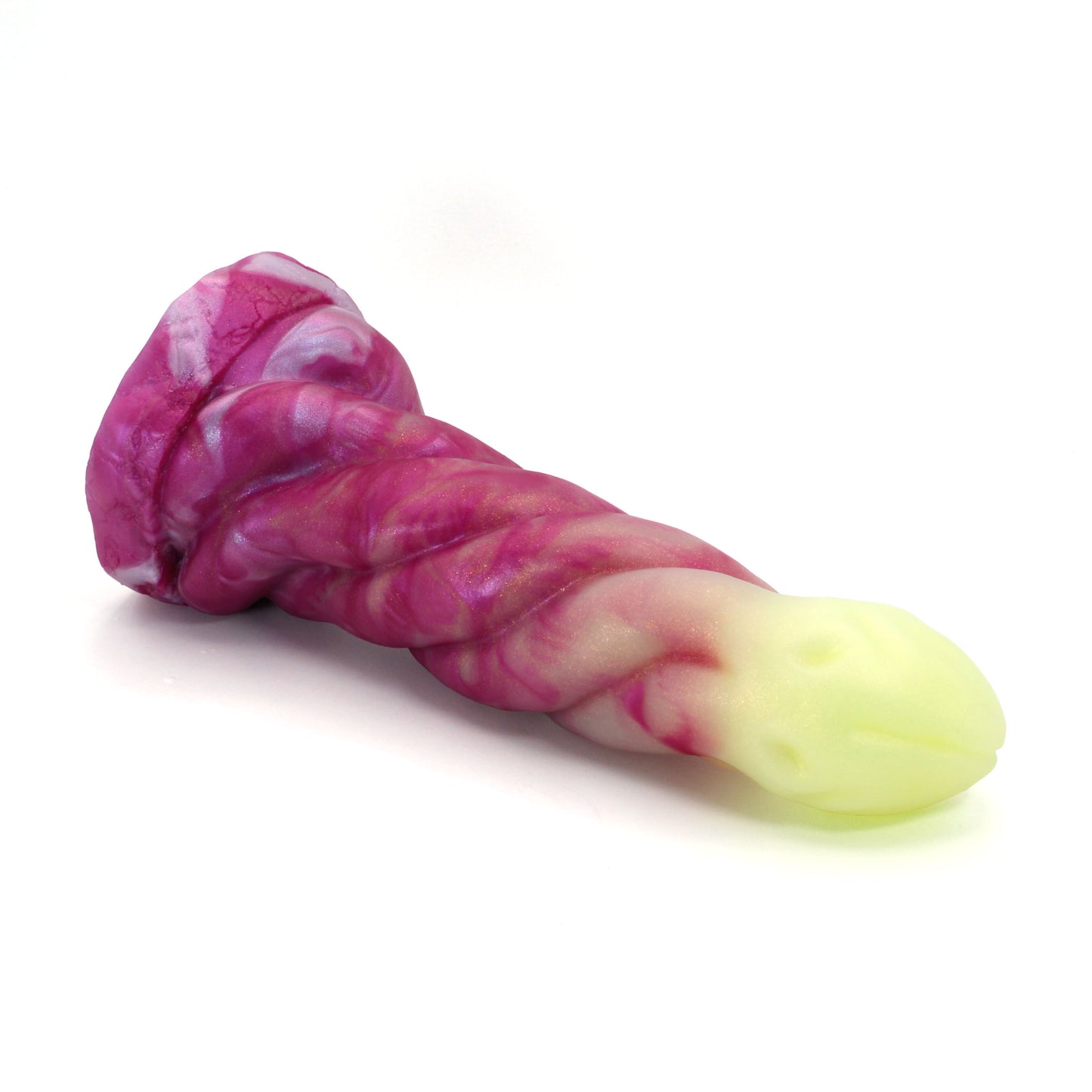 Mind Flayer Large 00-30 Soft Hibiscus GITD Suction Base