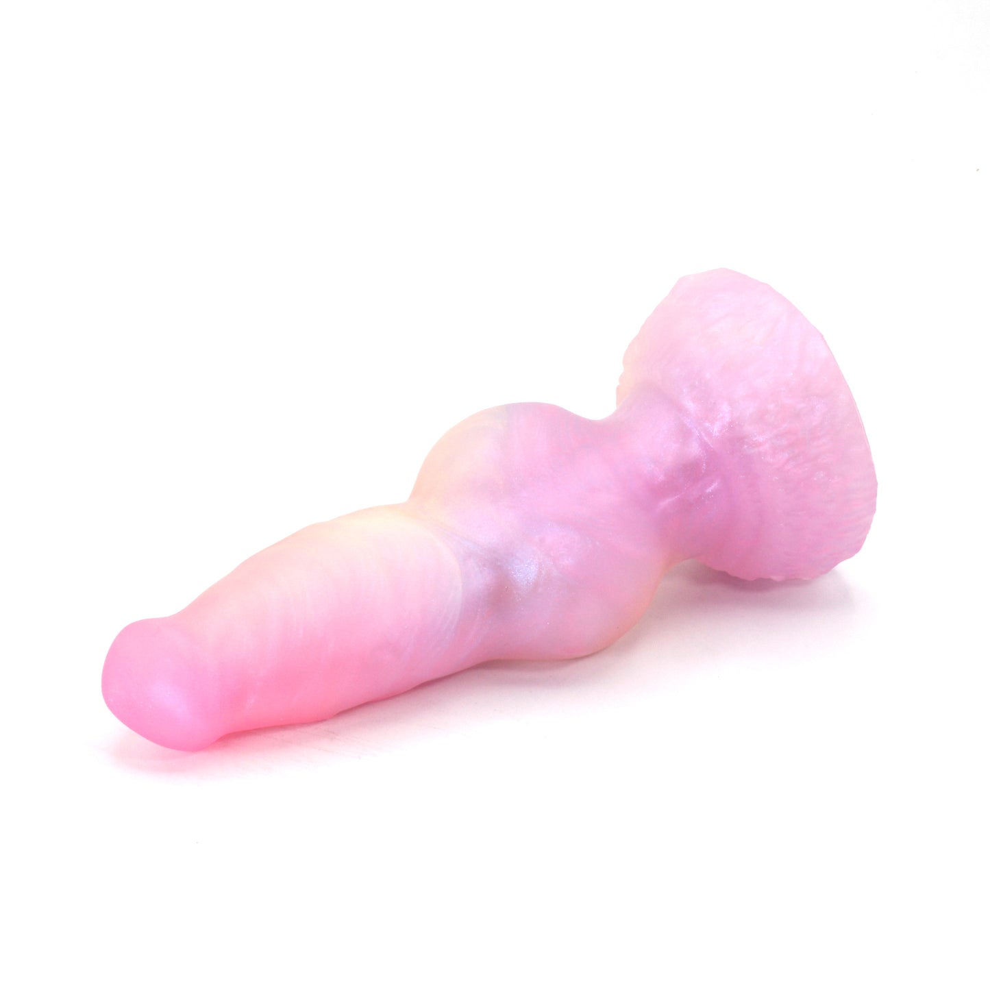 Direwolf Small 00-31 Soft Near Clear Rainbow Shimmer UV Suction Base FLOP