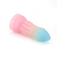 Dark Mantle Small 00-31 Soft Near Clear Neon Blue Seaglass UV Suction Base