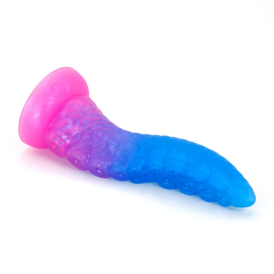 Dark Mantle Tentacle Small 00-31 Soft Near Clear Neon Seaglass UV Suction Base