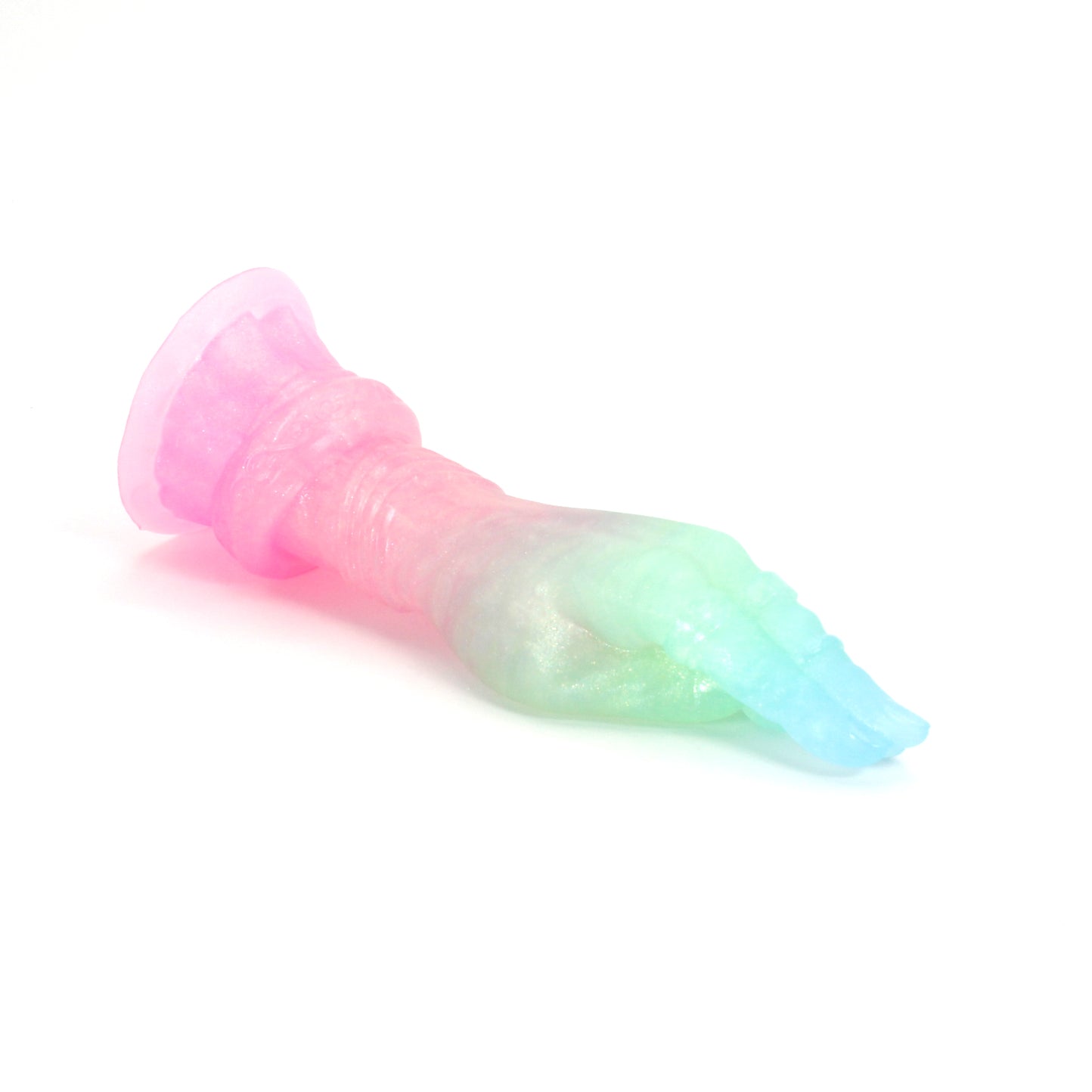 Mage Hand X-Small 00-31 Soft Near Clear Neon Seaglass UV Suction Base