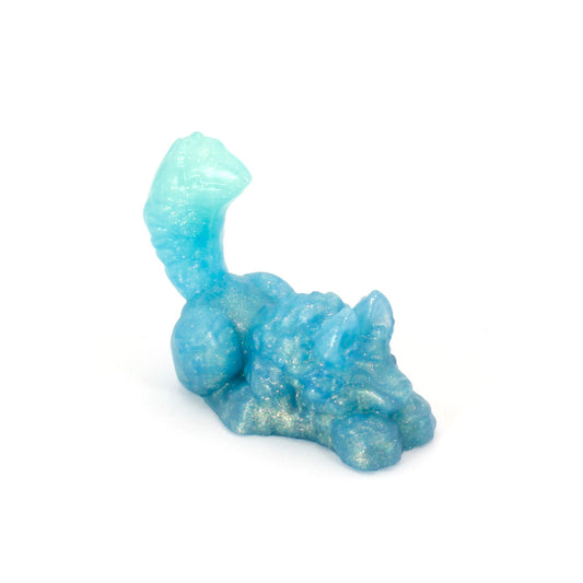 Direwolf Squish Small 00-31 Soft Near Clear Acid Splash GITD