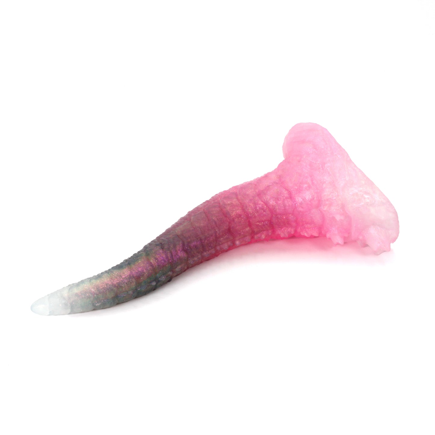 Dragon's Tail Small 00-31 Soft Near Clear Pink Flare CS