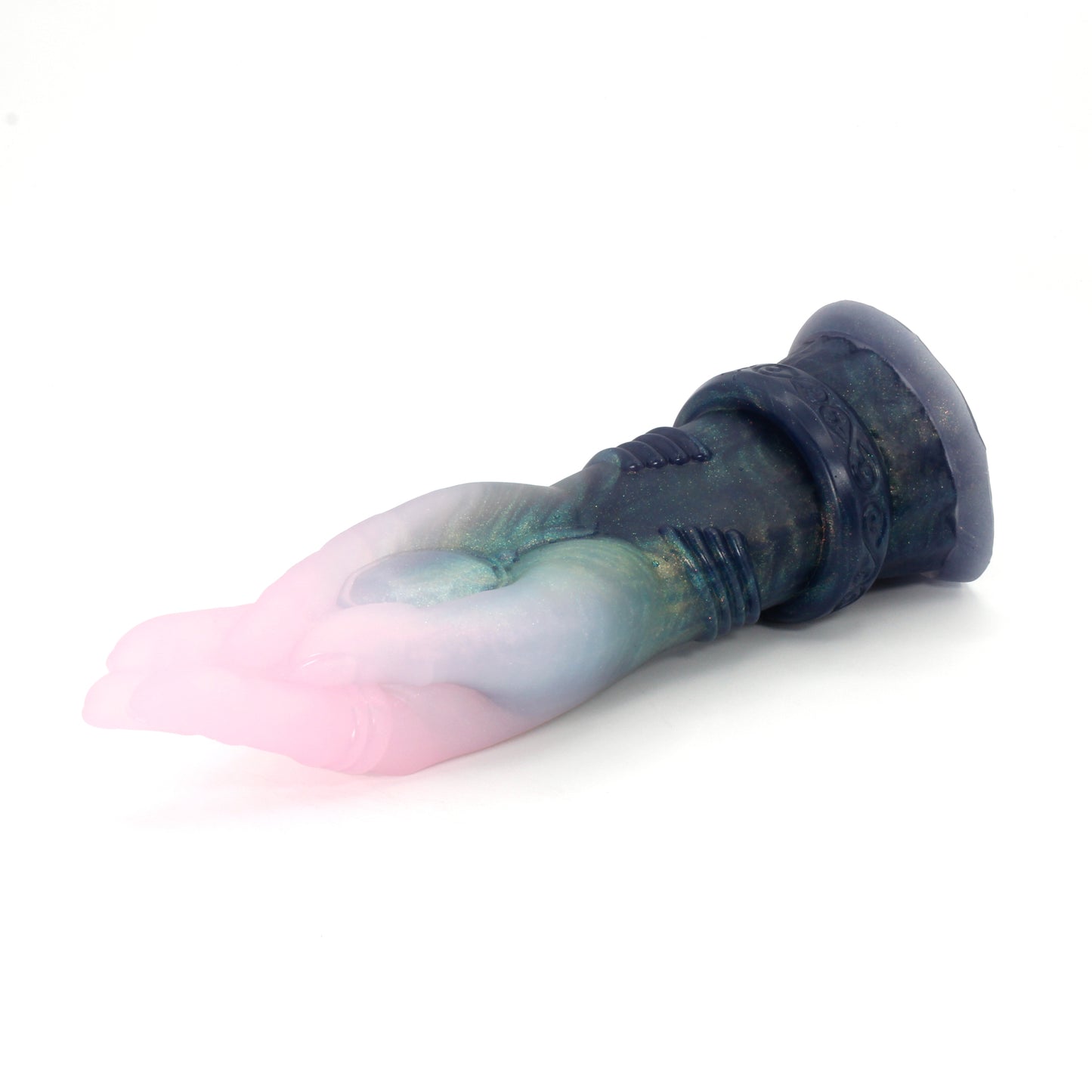 Mage Hand Medium 00-31 Soft Near Clear Holiday Twinkle GITD CS Suction Base