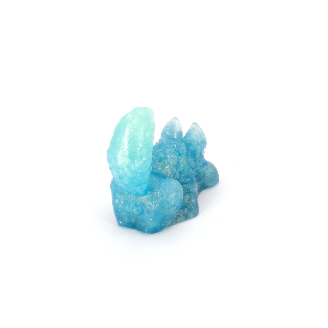 Direwolf Squish Small 00-31 Soft Near Clear Acid Splash GITD