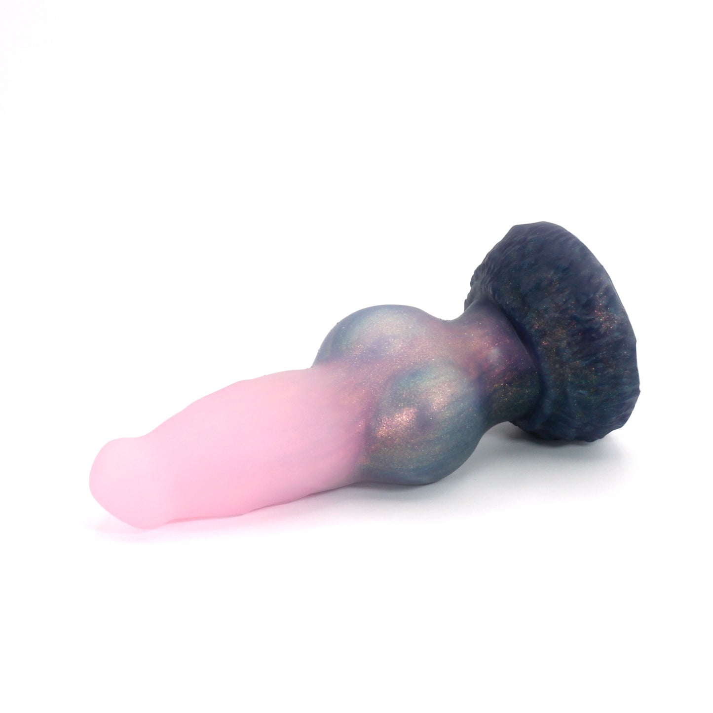 Direwolf Small 00-31 Soft Near Clear Holiday Twinkle GITD Suction Base