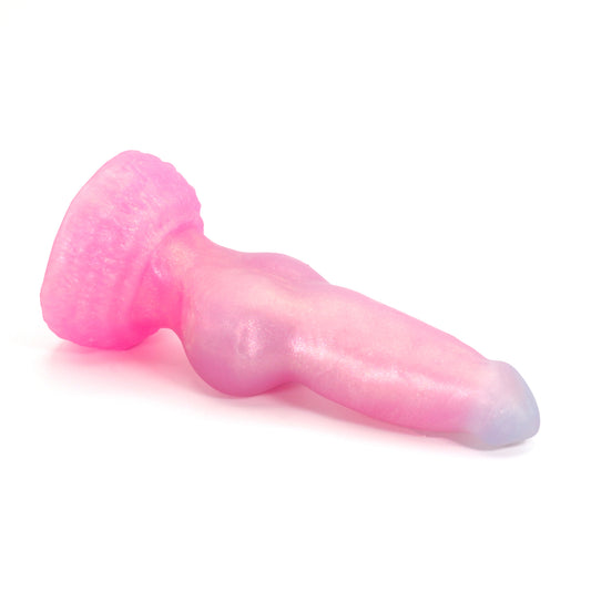 Direwolf Small 00-31 Soft Near Clear Pink Mystery Suction Base