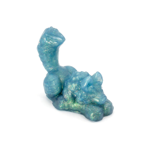 Direwolf Squish Small 00-31 Soft Near Clear Acid Marble GITD