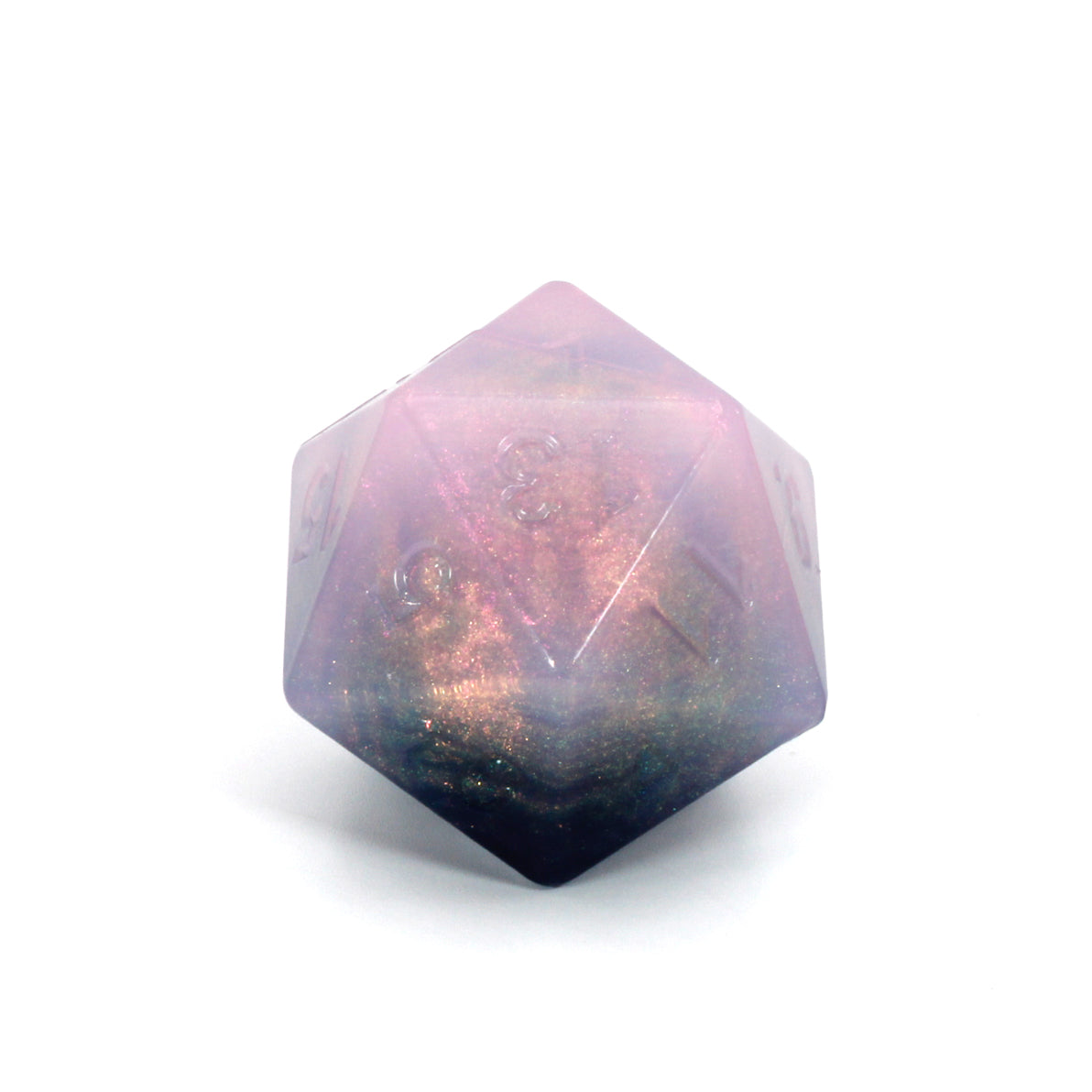 Jumbo Squish Dice 00-31 Soft Near Clear Holiday Twinkle CS GITD