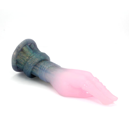 Mage Hand Large 00-31 Soft Near Clear Holiday Twinkle GITD CS Suction Base
