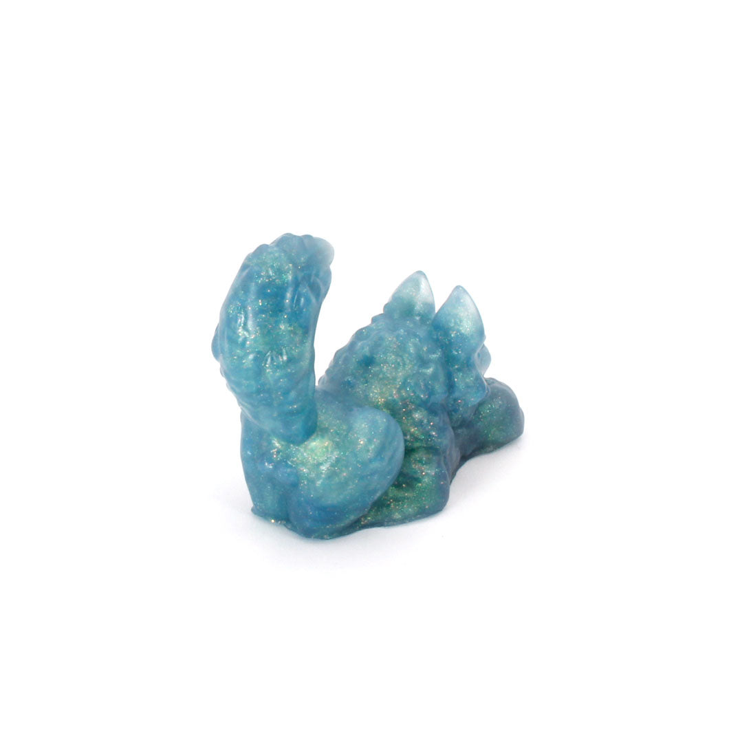 Direwolf Squish Small 00-31 Soft Near Clear Acid Marble GITD