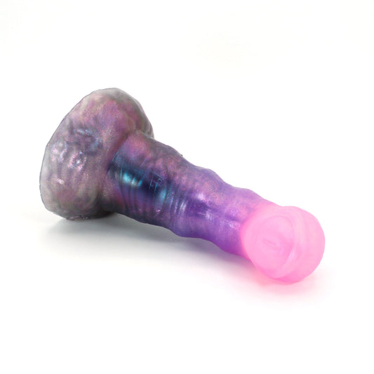Beholder Eyestalk Small 00-31 Soft Near Clear Nebula UV Color Shift Suction Base