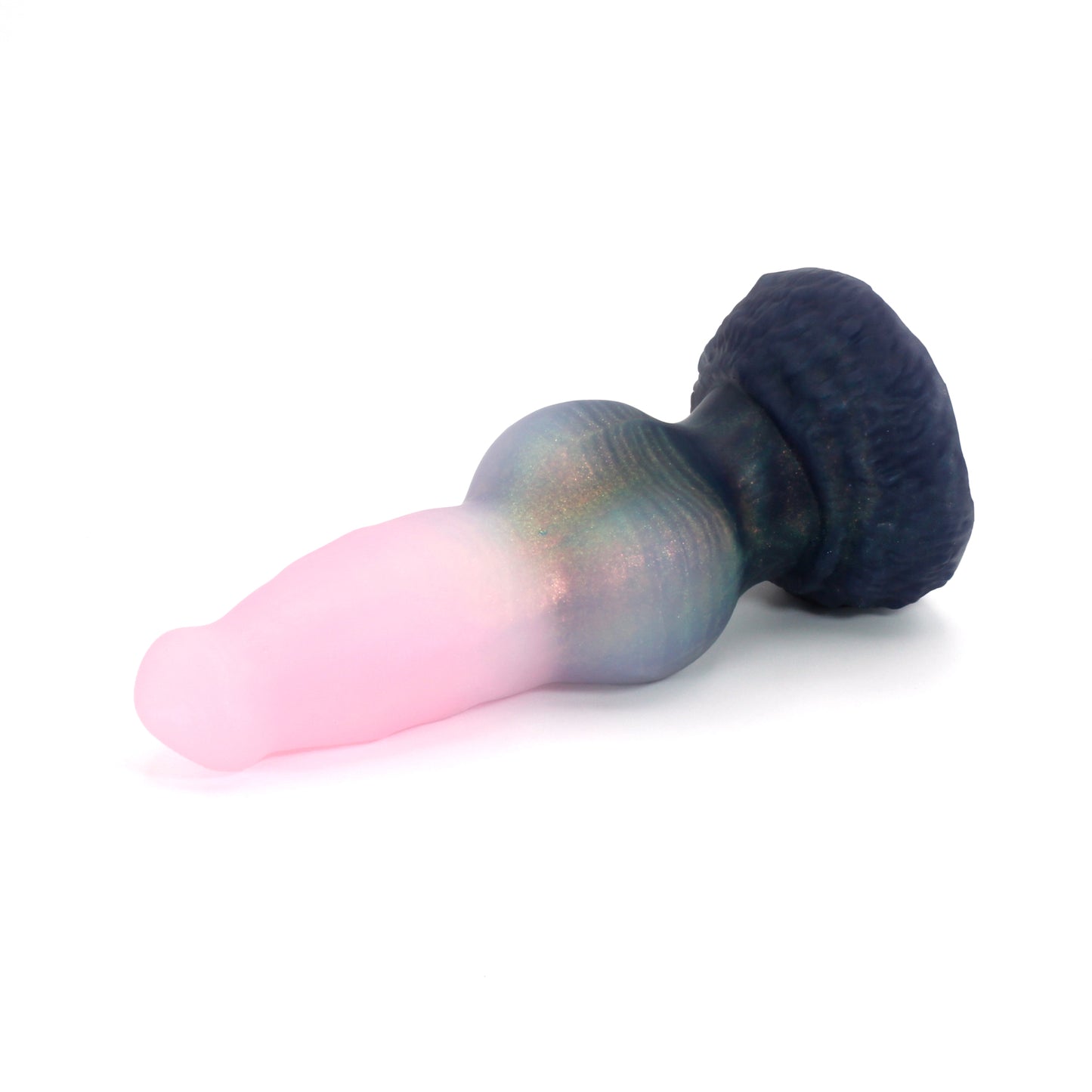 Direwolf Medium 00-31 Soft Near Clear Holiday Tinsel GITD Suction Base