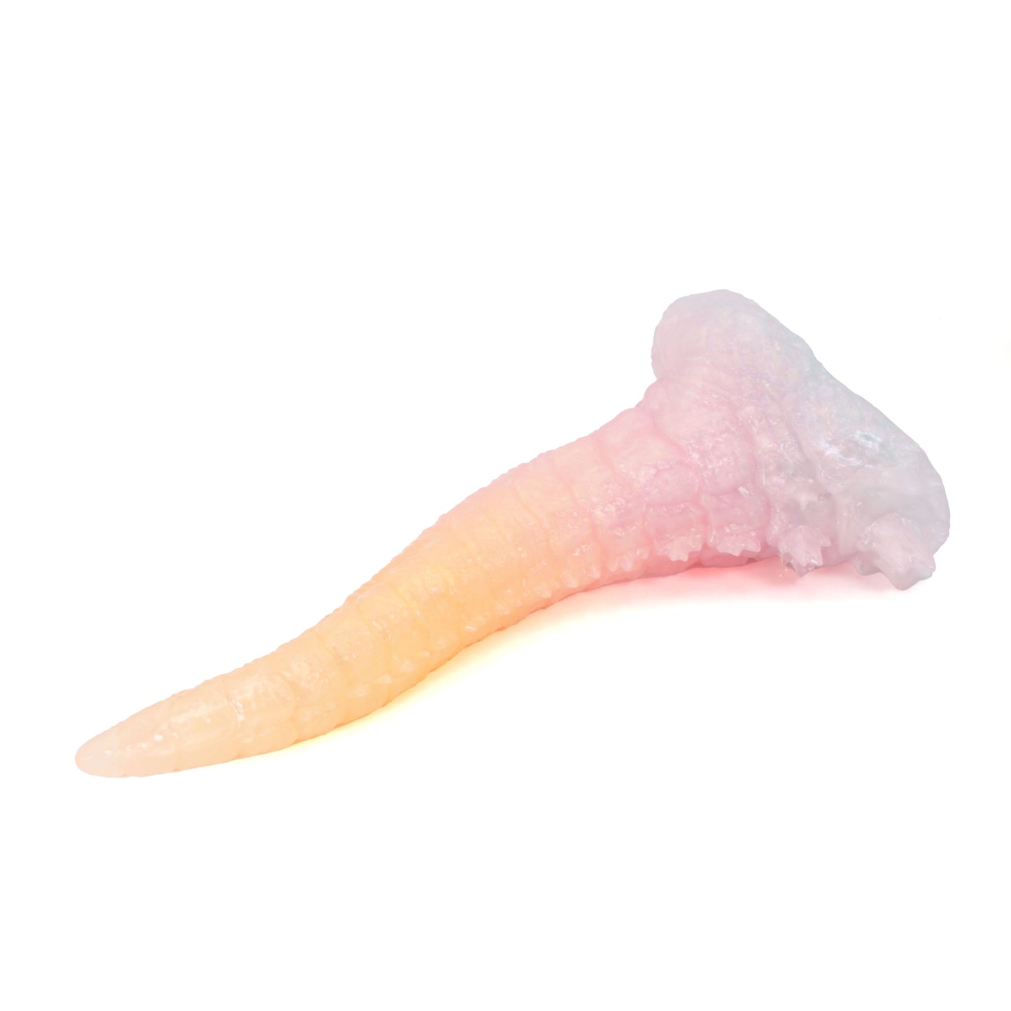 Dragon's Tail Large 00-31 Soft Near Clear Halloween Seaglass