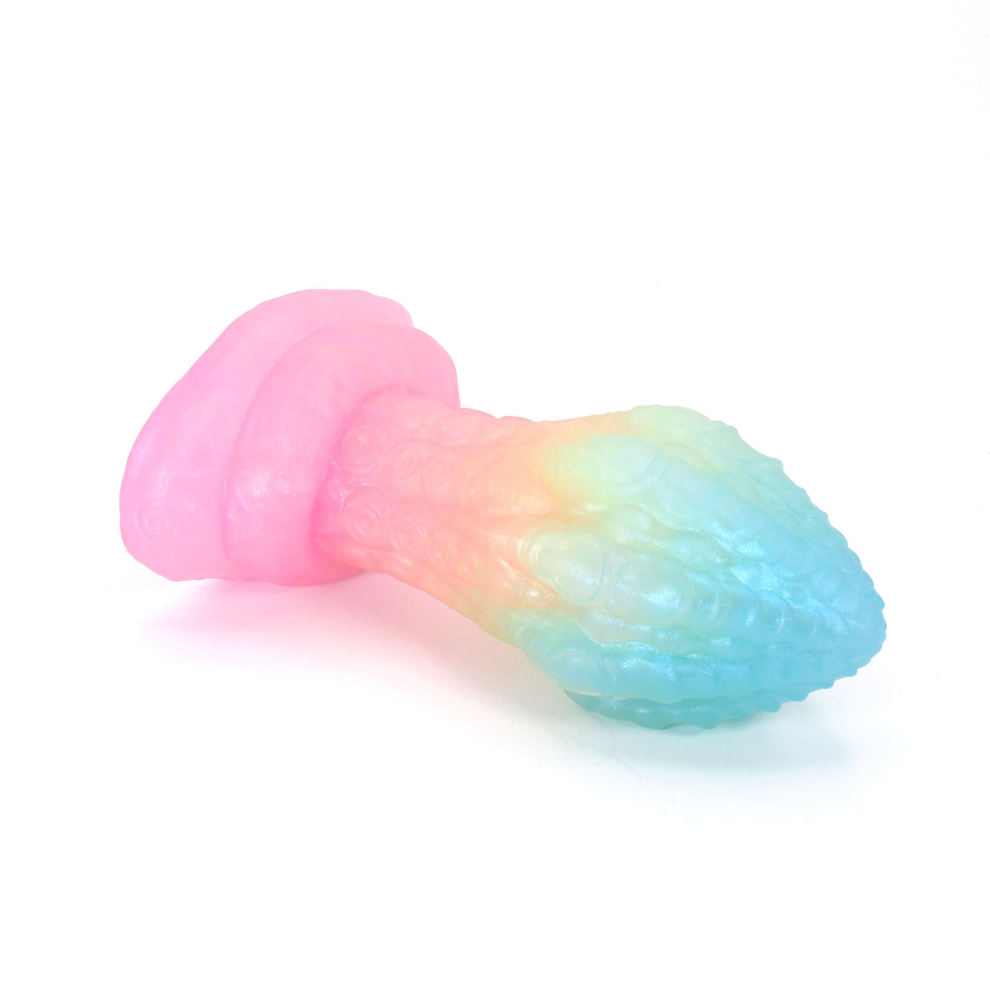 Dark Mantle Plug X-Large 00-31 Soft Near Clear Neon Blue Seaglass UV