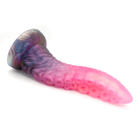 Dark Mantle Tentacle X-Large 00-31 Soft Near Clear Rosebud CS Suction Base