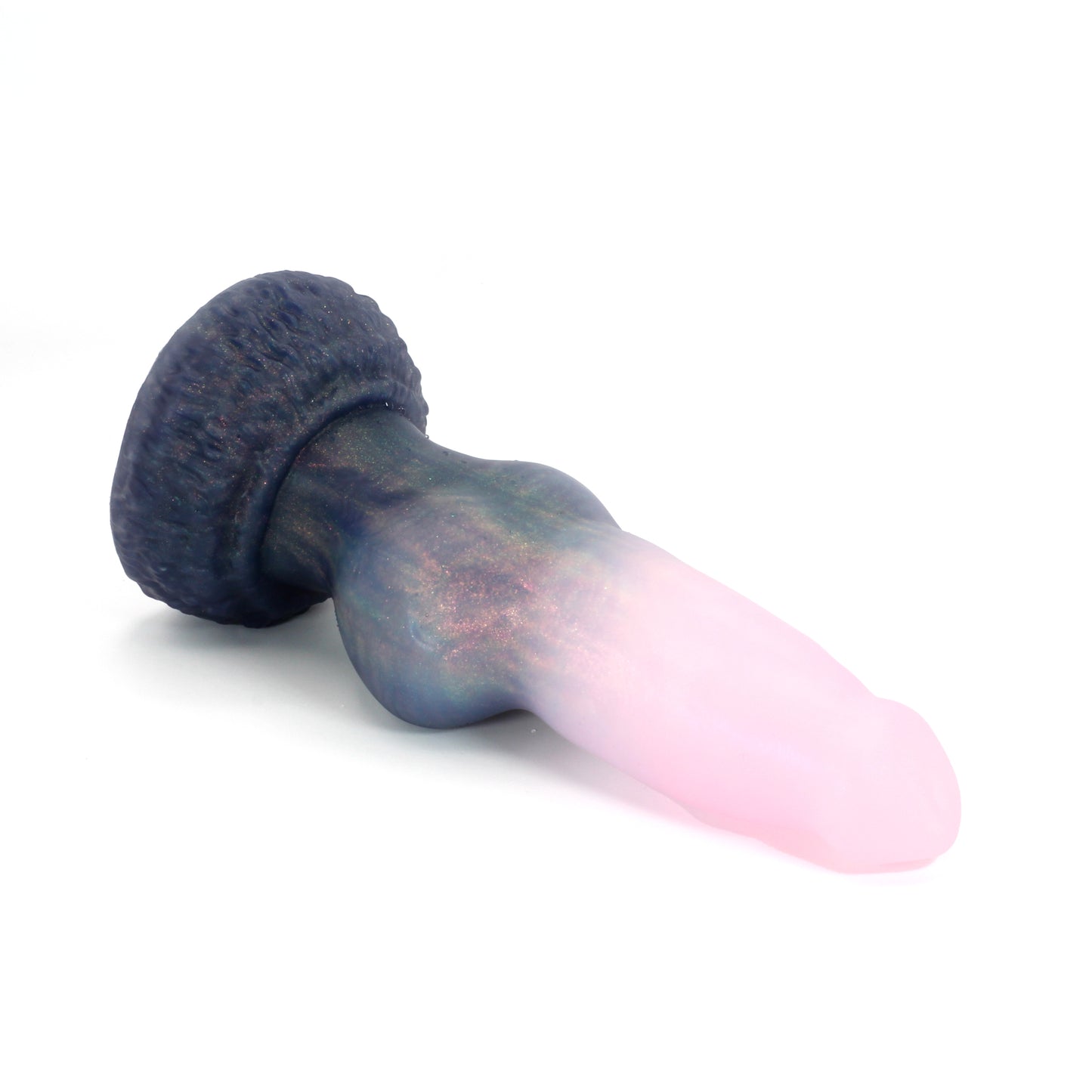 Direwolf Large 00-31 Soft Near Clear Holiday Twinkle GITD Suction Base