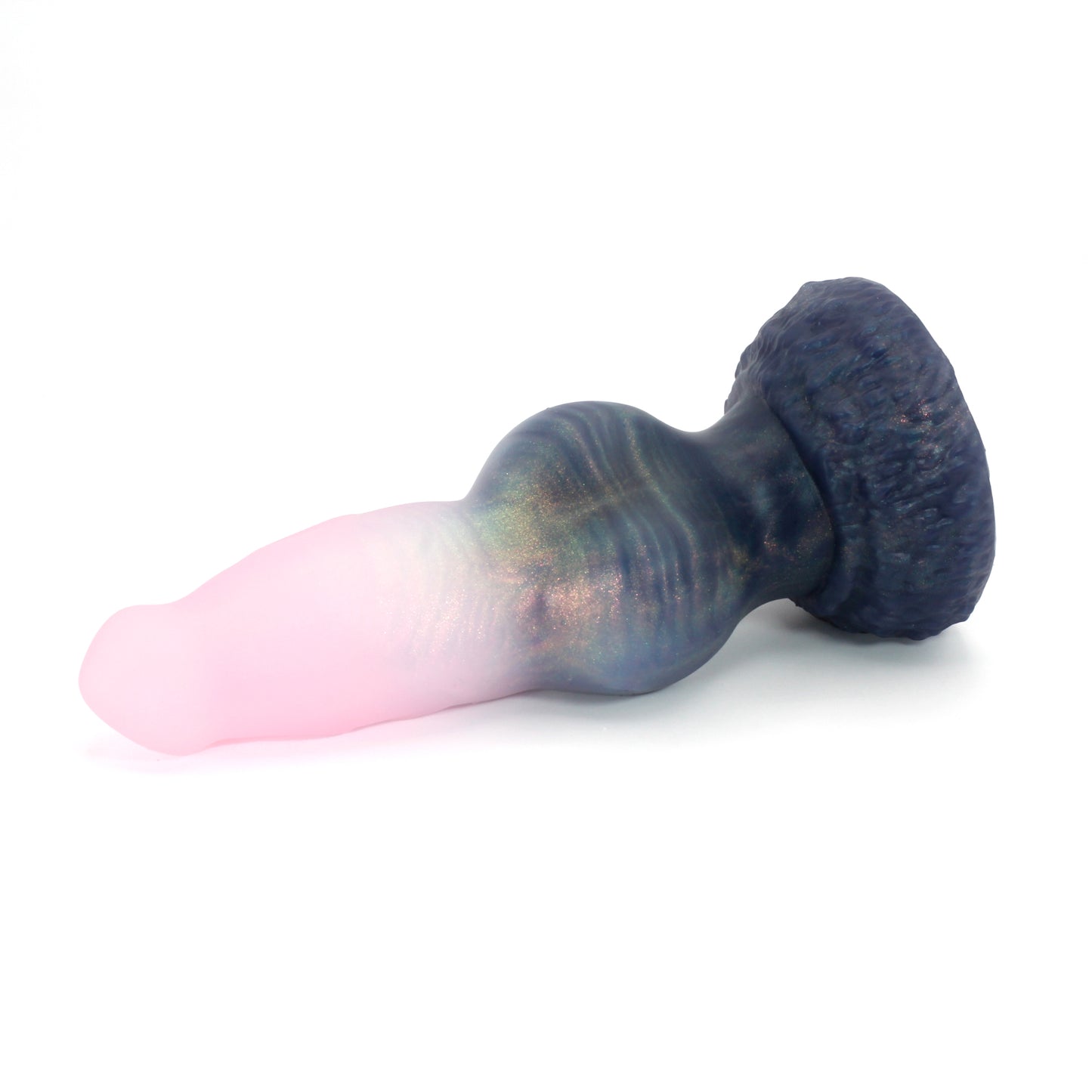 Direwolf Large 00-31 Soft Near Clear Holiday Twinkle GITD Suction Base