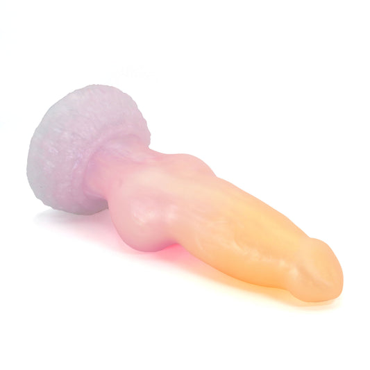 Direwolf X-Large 00-31 Soft Near Clear Halloween Seaglass Suction Base