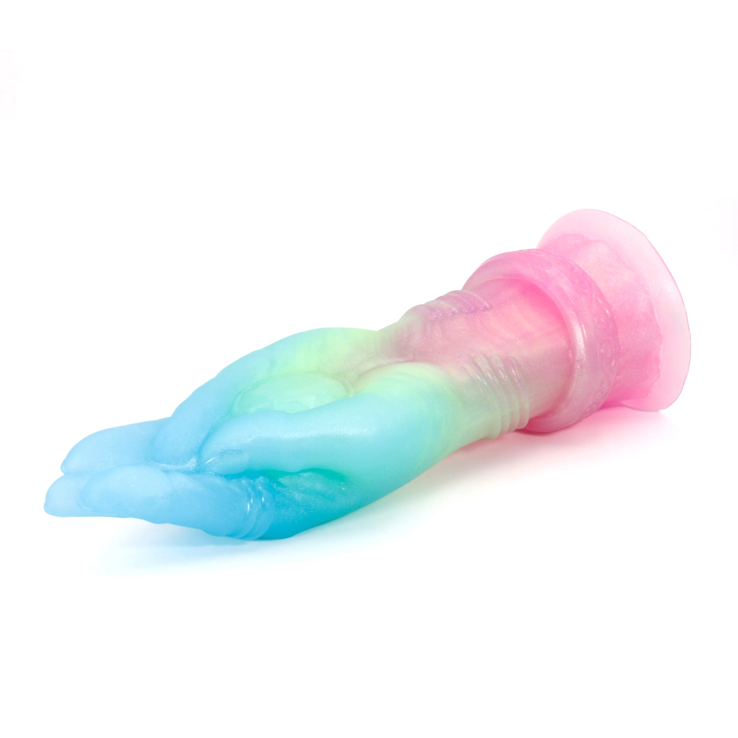 Mage Hand X-Large 00-31 Soft Near Clear Neon Seaglass UV Suction Base