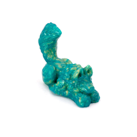 Direwolf Squish Small  Green Gold