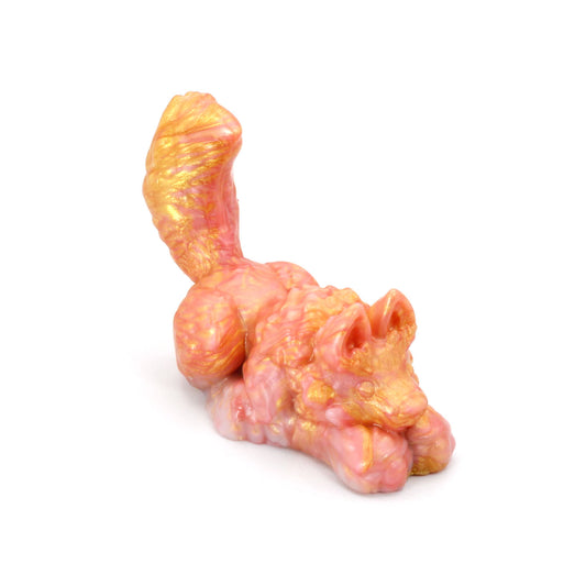 Direwolf Squish Large  Pink Pearl Gold