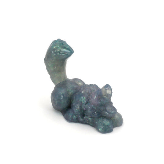 Direwolf Squish Small 00-31 Soft Near Clear Deep Green FLOP Color Shift