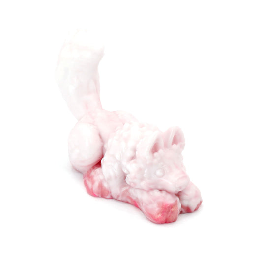Direwolf Squish Large  White Pink