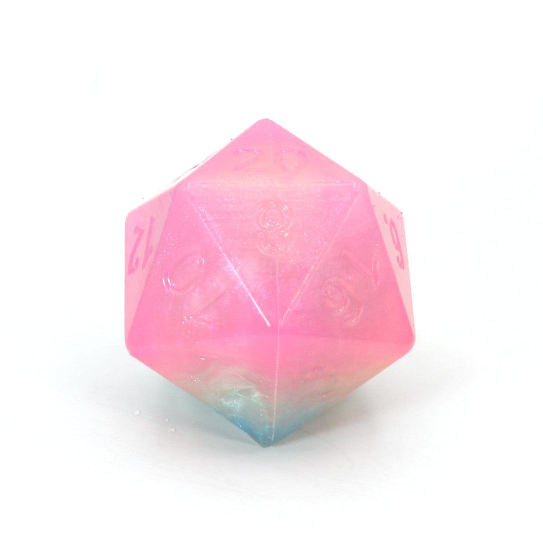 Jumbo Squishy Dice 00-31 Soft Near Clear Seaglass CS