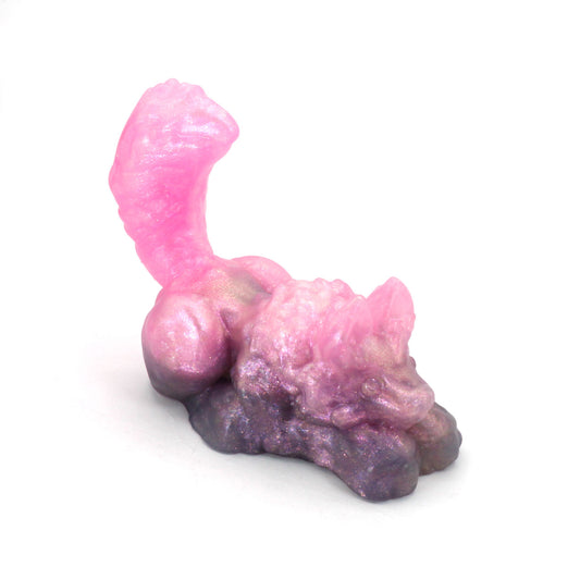 Direwolf Squish Large 00-31 Soft Near Clear Pink Purple Color Shift