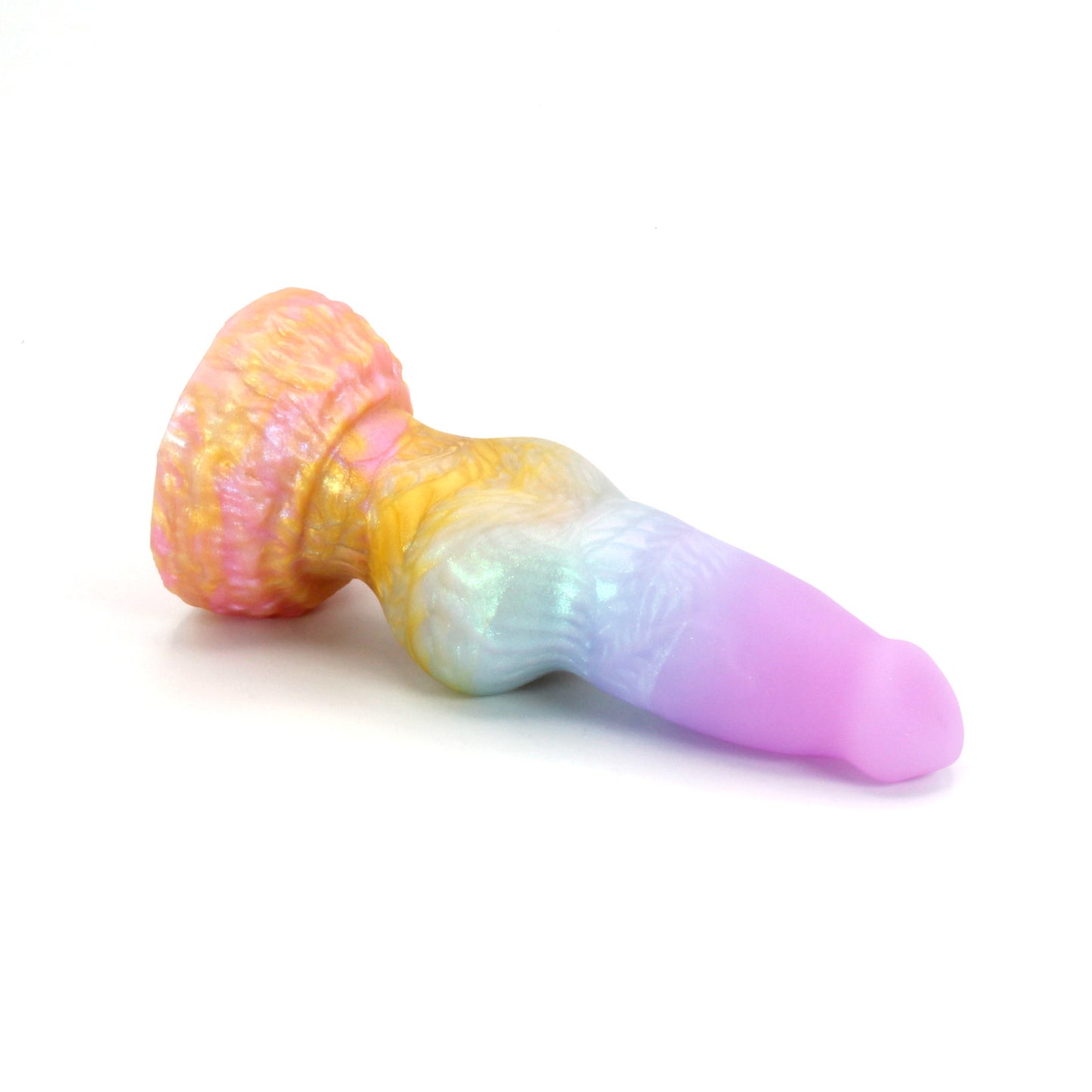 Direwolf X-Small 00-30 Soft Rainbow Clouds GITD Suction Base
