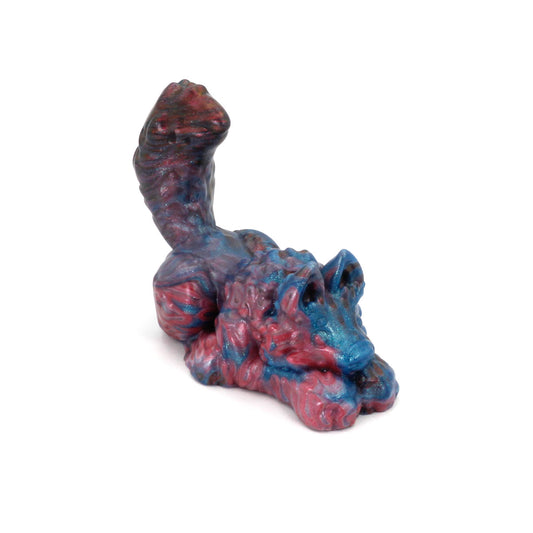 Direwolf Squish Large  Pink Teal