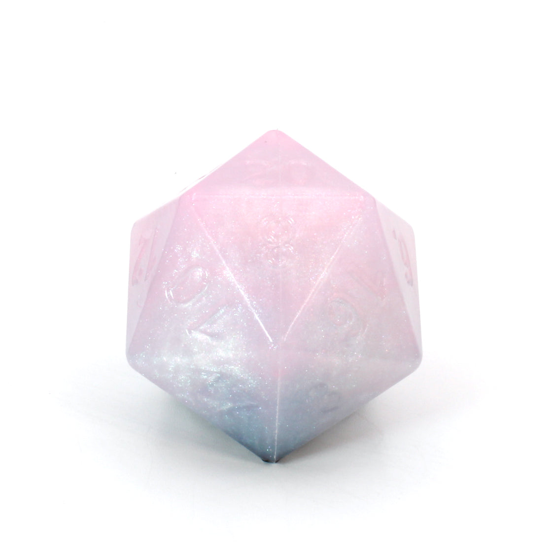 Jumbo Squishy Dice 00-31 Soft Near Clear Crystal CS FLOP