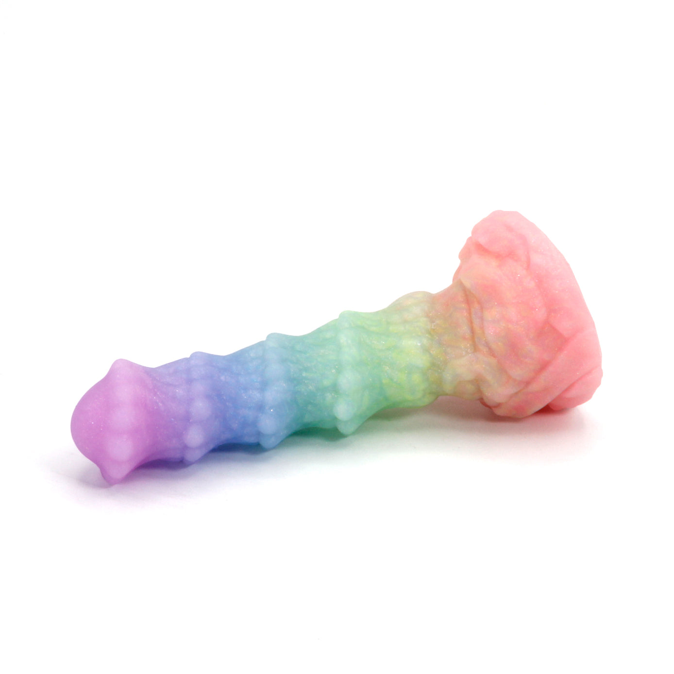 Kelpie X-Small 00-30 Soft Rainbow Fade GITD Suction Base