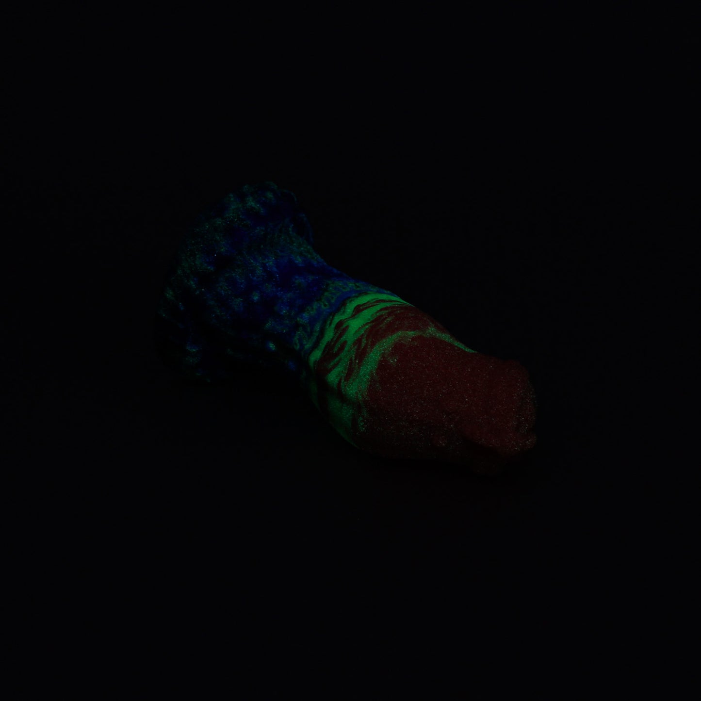 Firbolg X-Small 00-30 Soft Red Rainbow GITD Suction Base