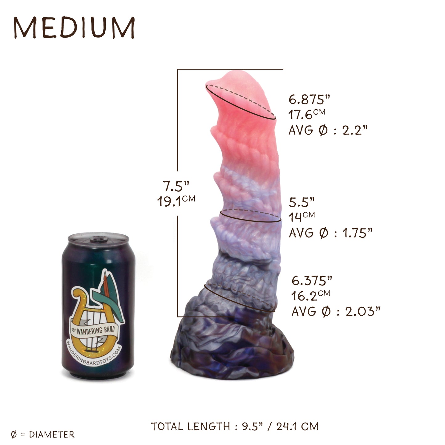 Kelpie Medium 00-31 Soft Near Clear Mystery CS Suction Base