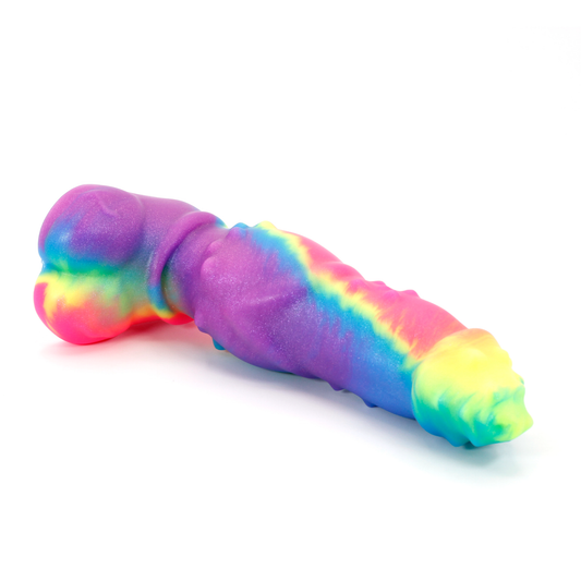 Large Tabaxi 00-50 Medium Rainbow Marble Swirl UV GITD