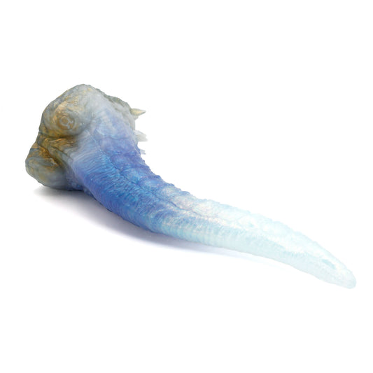 Dragon's Tail Large 00-31 Soft Near Clear Seafoam Color Shift
