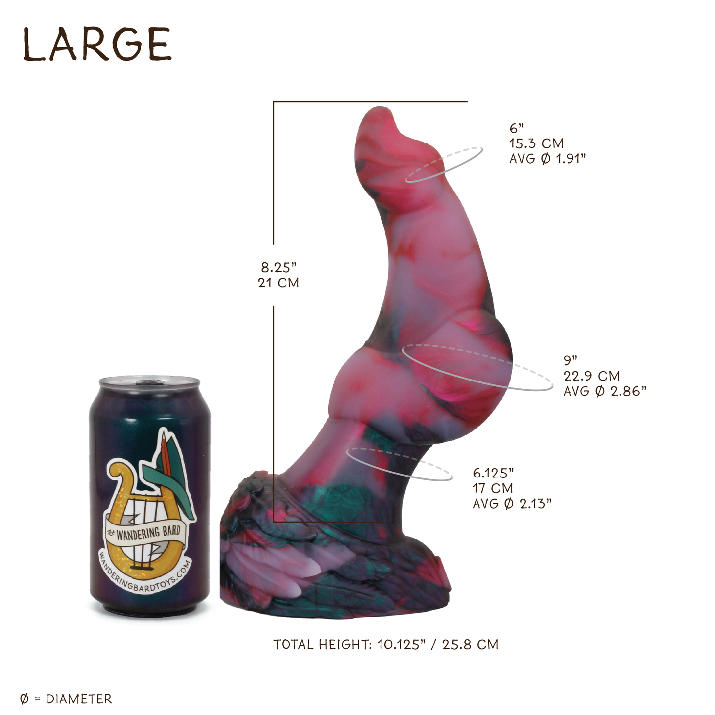Owlbear Large 00-30 Soft Neon Blur GITD UV