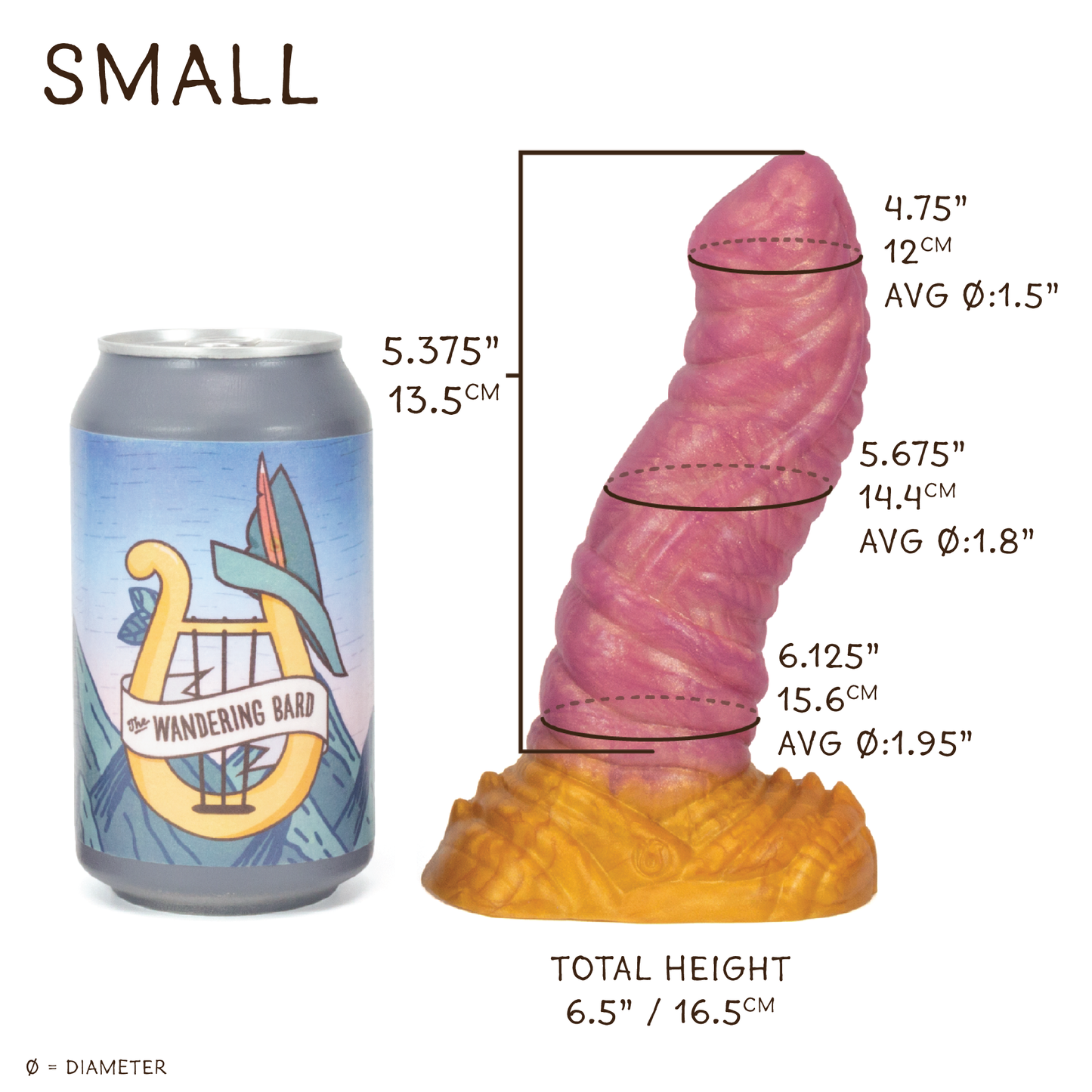 Tarrasque Small 00-30 Soft Ember GITD