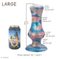 Vex Large 00-30 Soft Black Dahlia GITD Suction Base